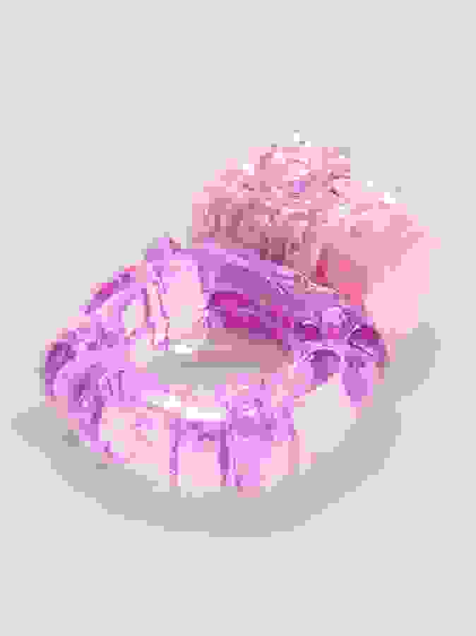 BASICS Vibrating Waterproof Cock Ring, Purple, hi-res